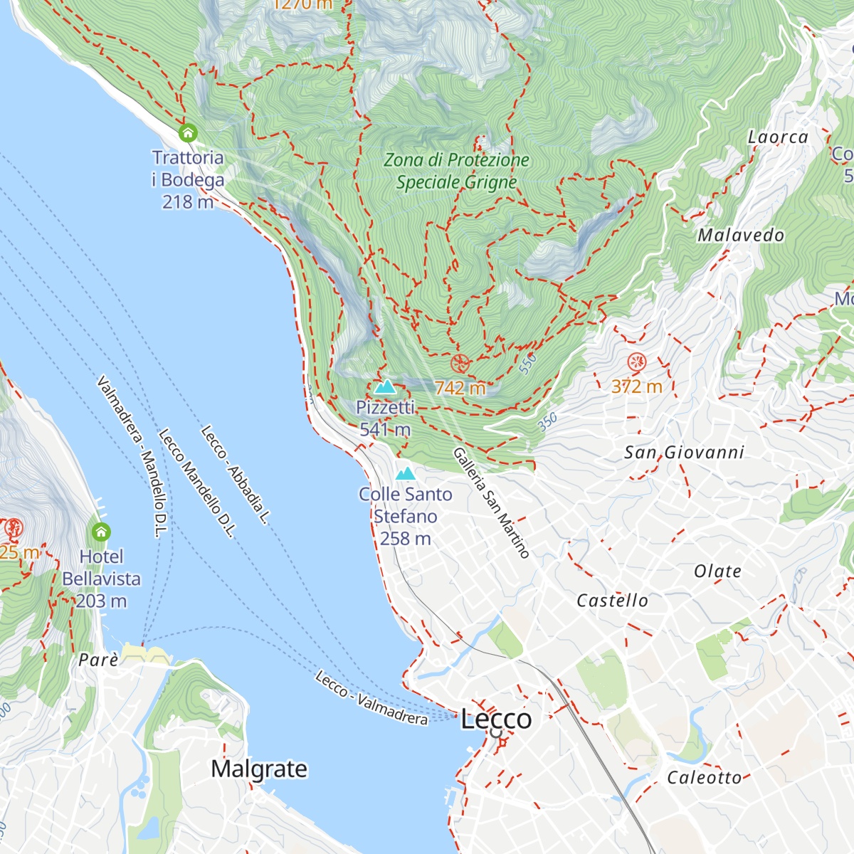 Condotta di aereazione della Galleria San Martino map