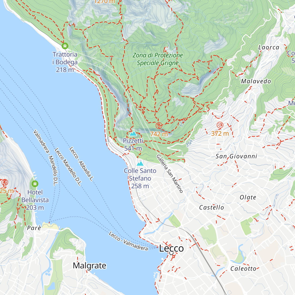 Condotta di aereazione della Galleria San Martino map
