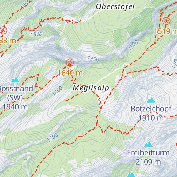 Map of Meglisalp