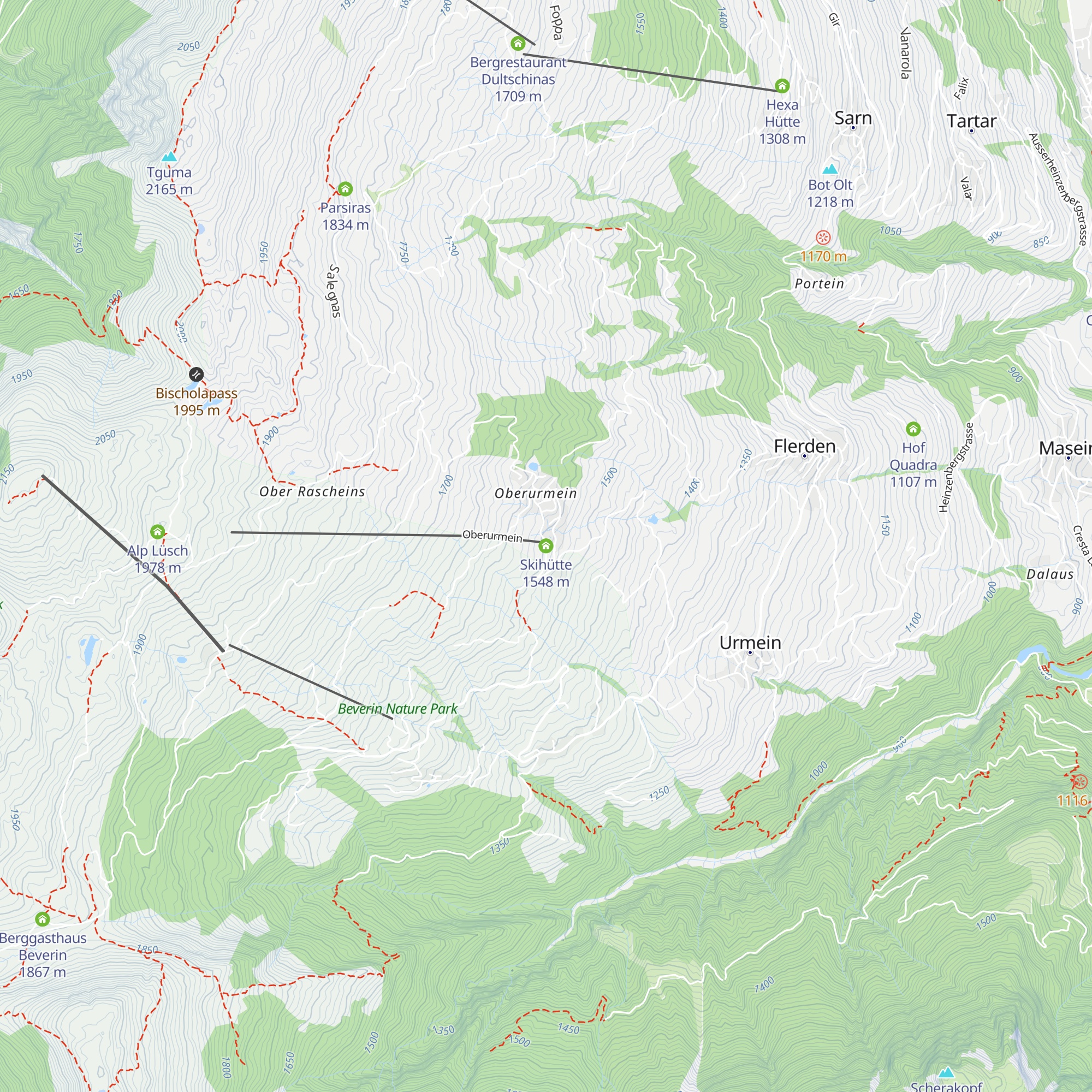 Skihütte map