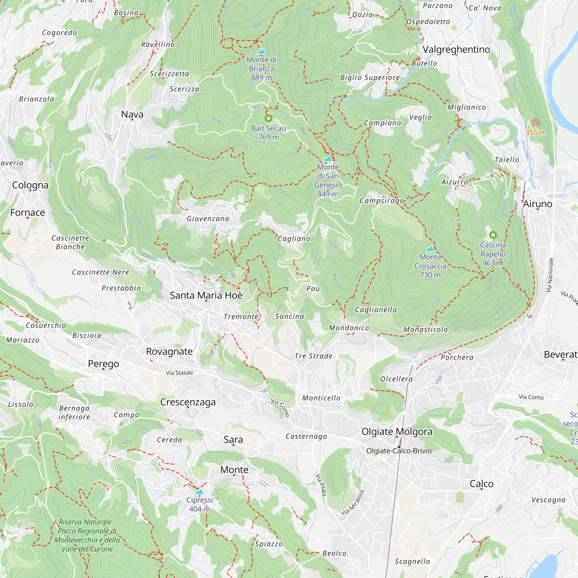 Cascina Mirabella map