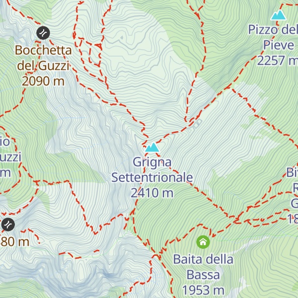 Map of Rifugio Brioschi