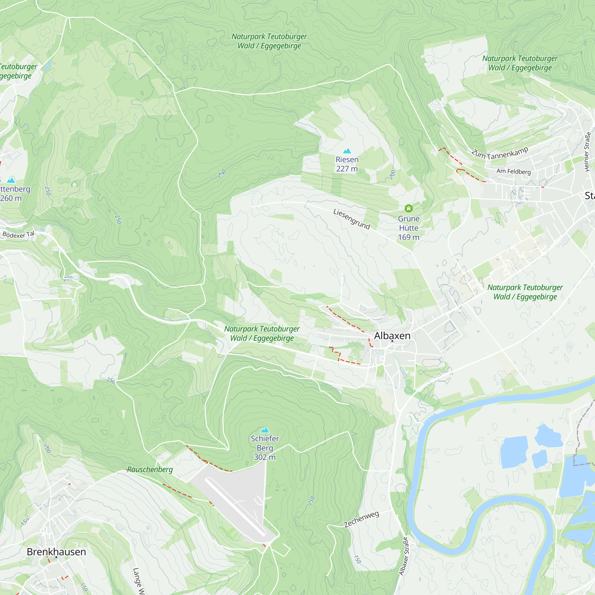 Schützenhütte Albaxen map