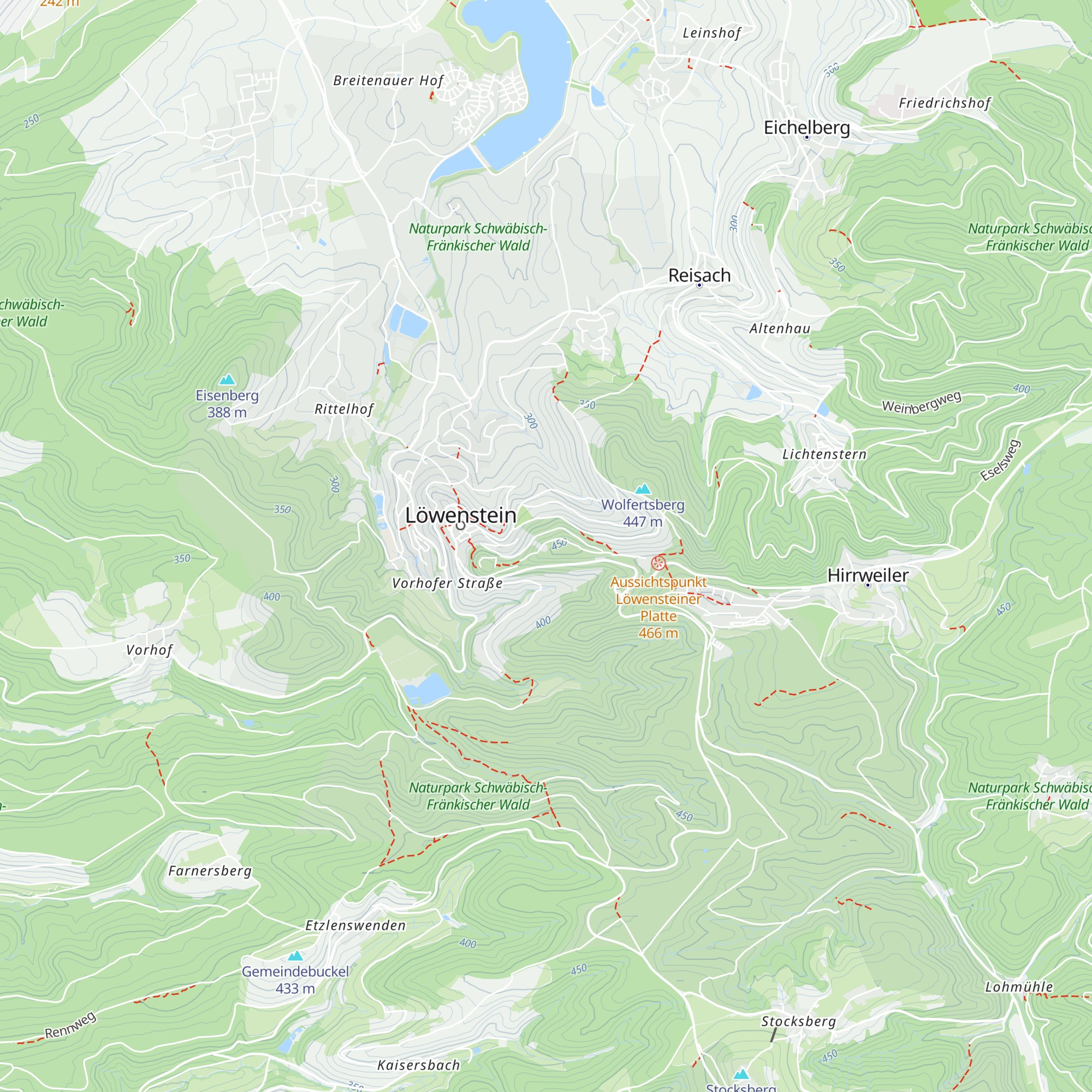 Hofackerhütte map