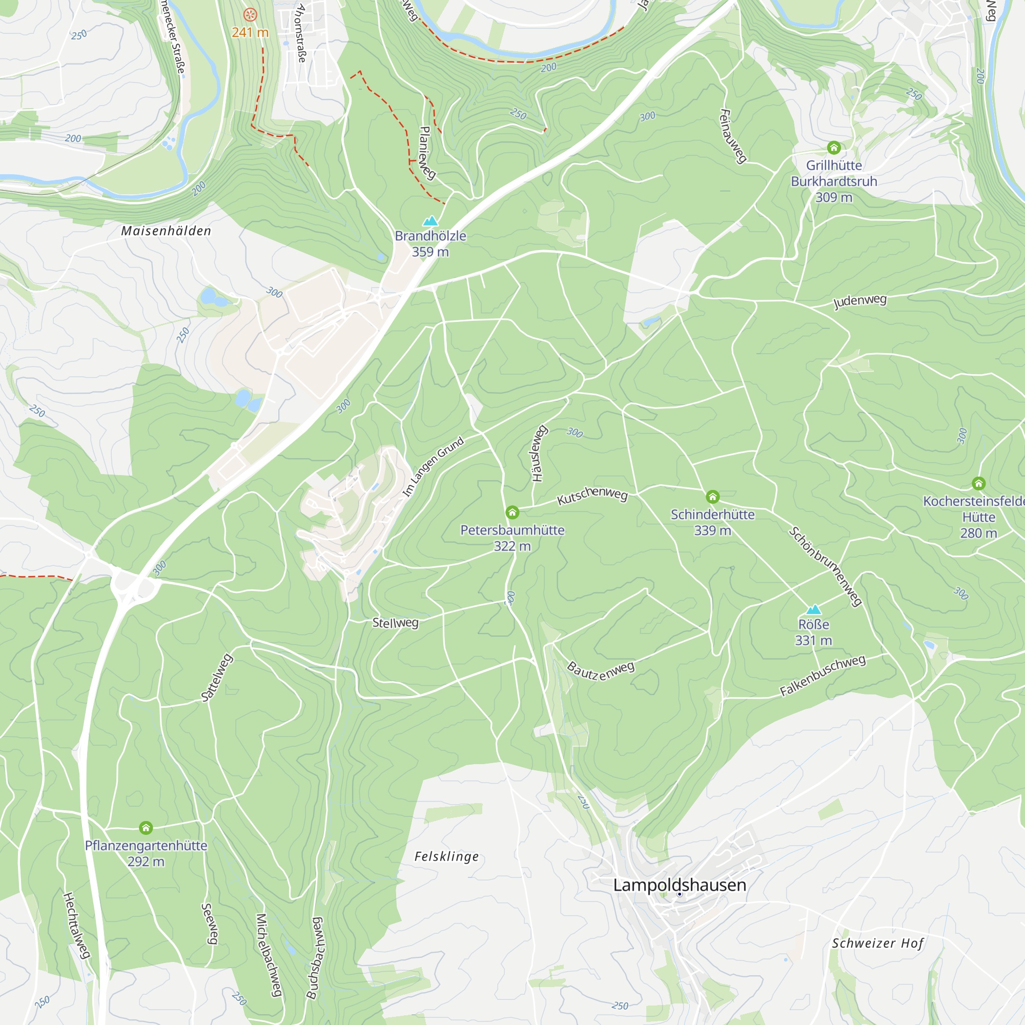 Petersbaumhütte map