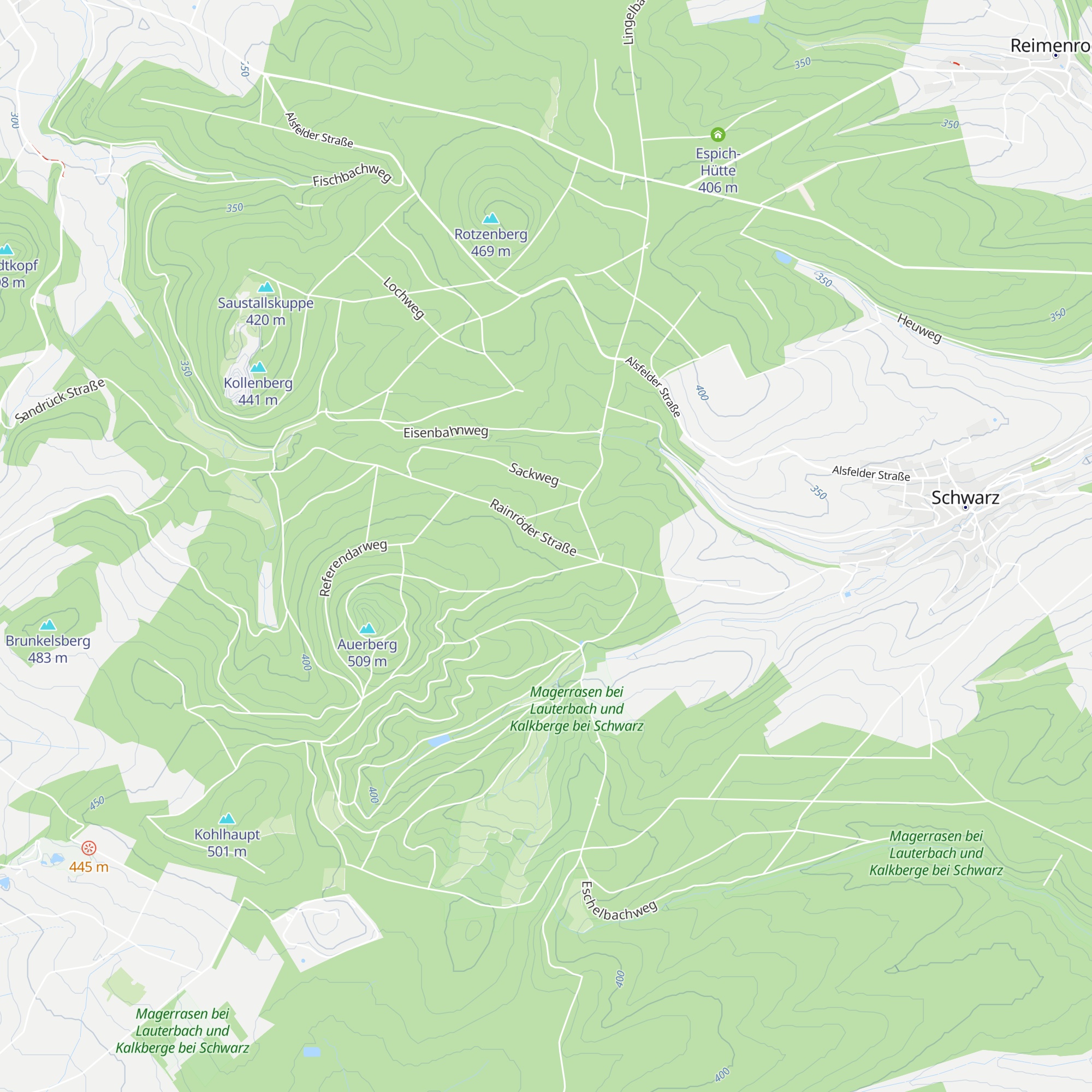 Pflanzgarten-Hütte map
