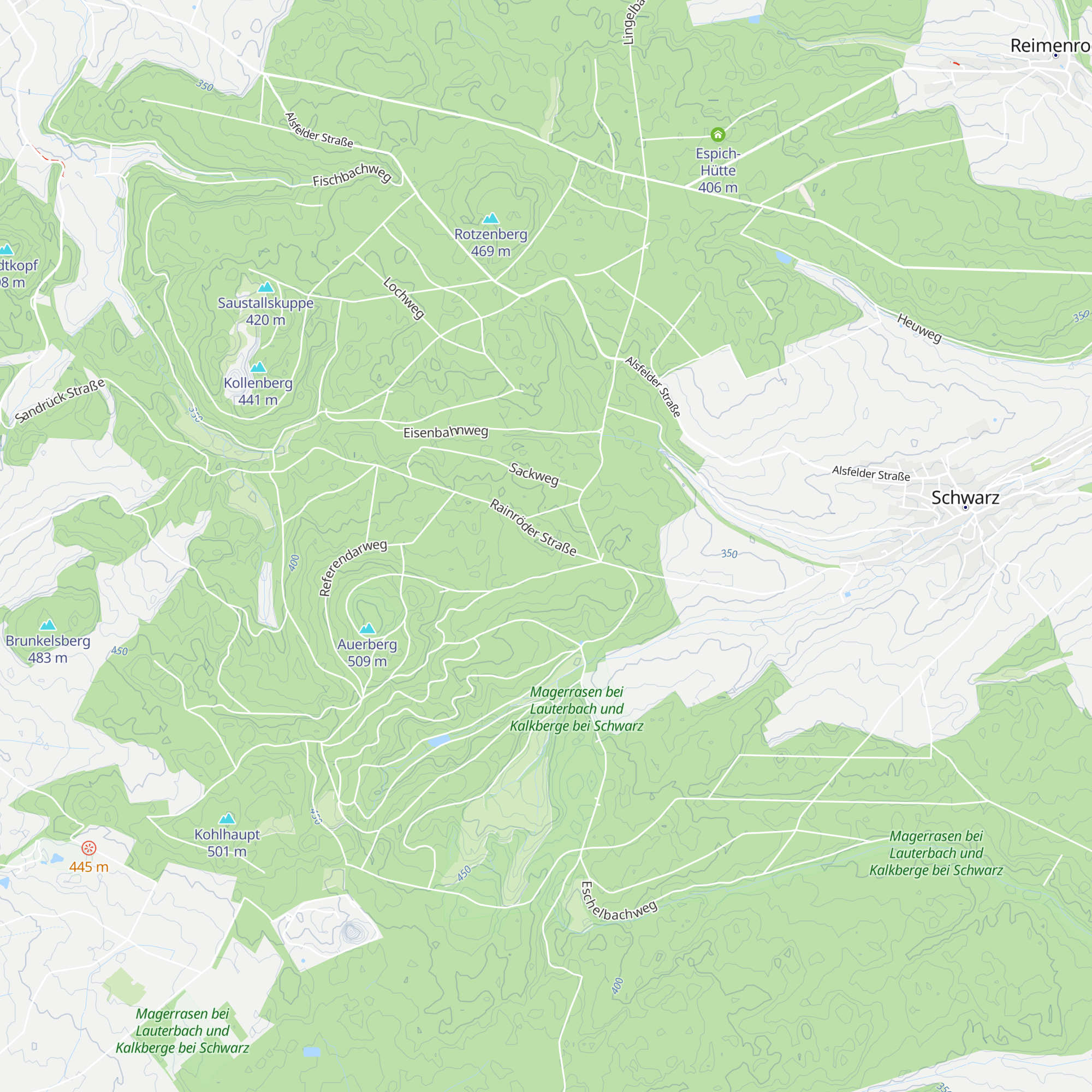 Pflanzgarten-Hütte map