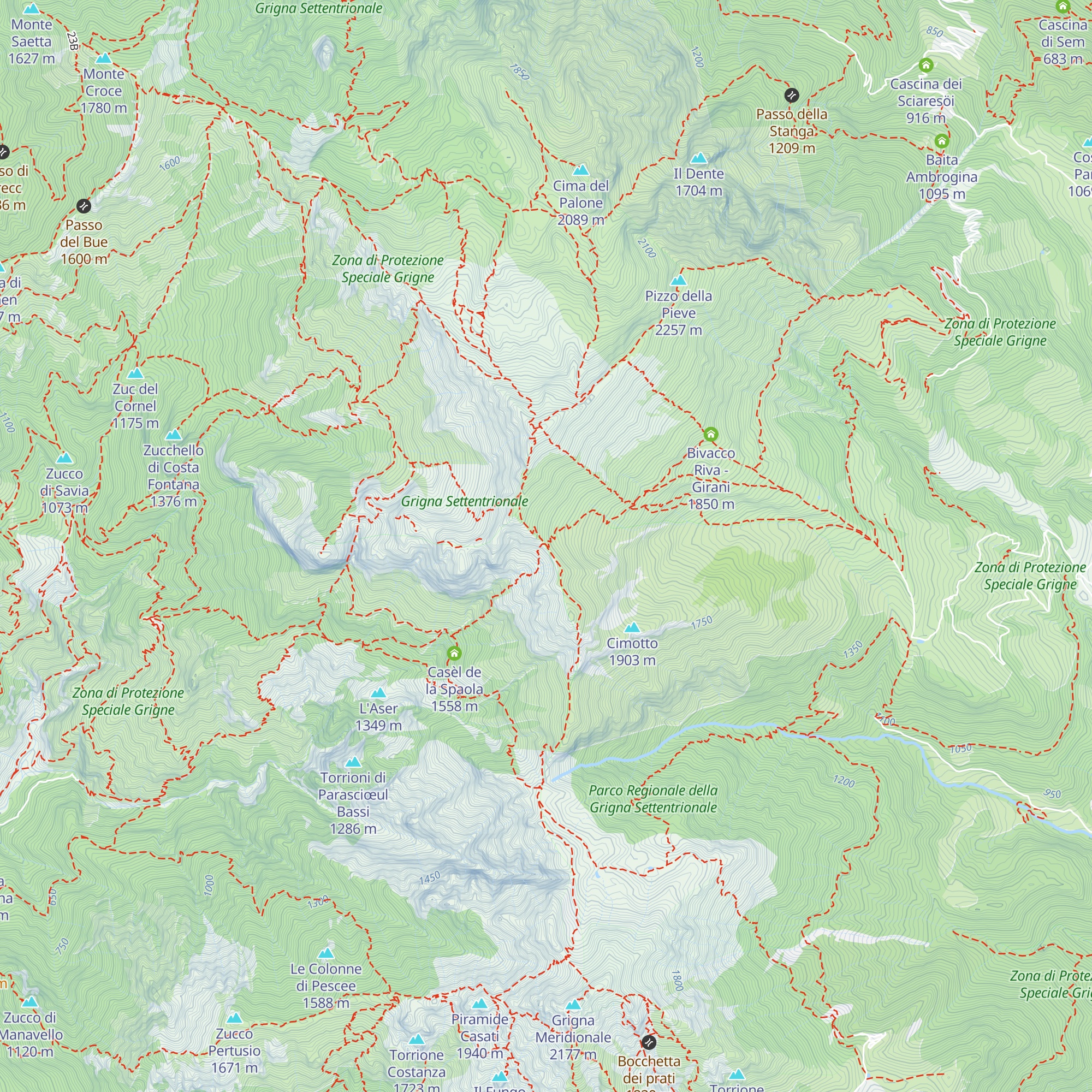 Bivacco Ugo Merlini map