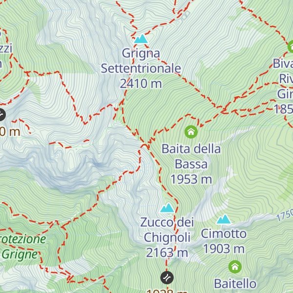 Map of Bivacco Ugo Merlini