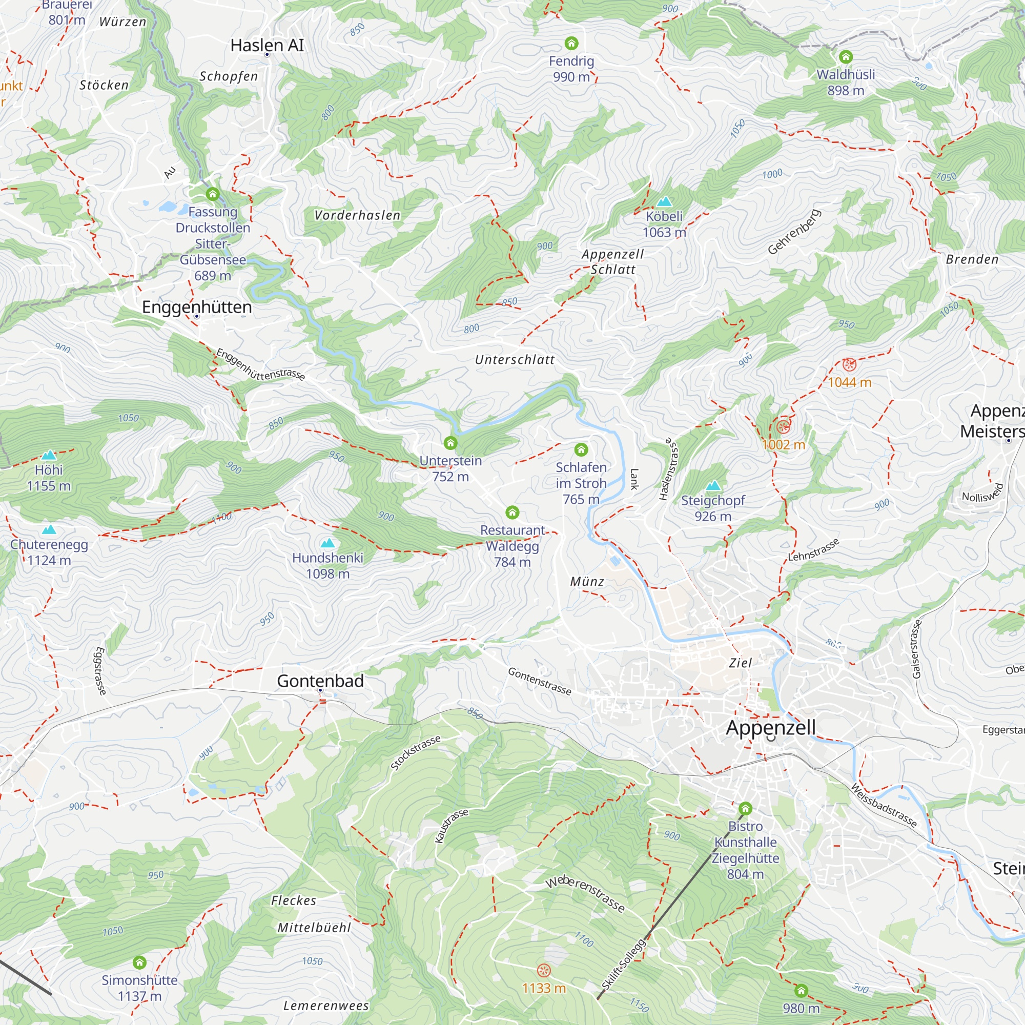 Restaurant Waldegg map