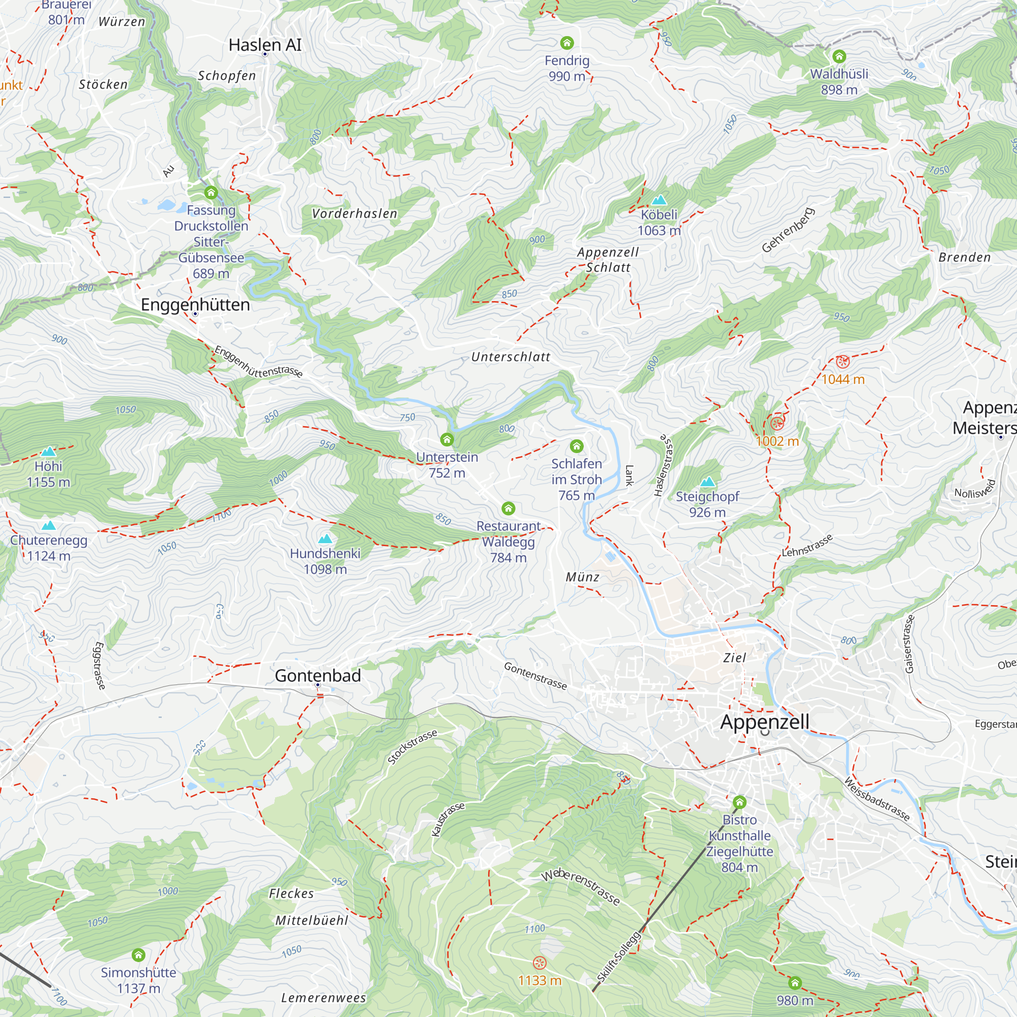 Restaurant Waldegg map