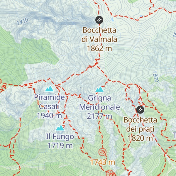 Map of Pilone Centrale