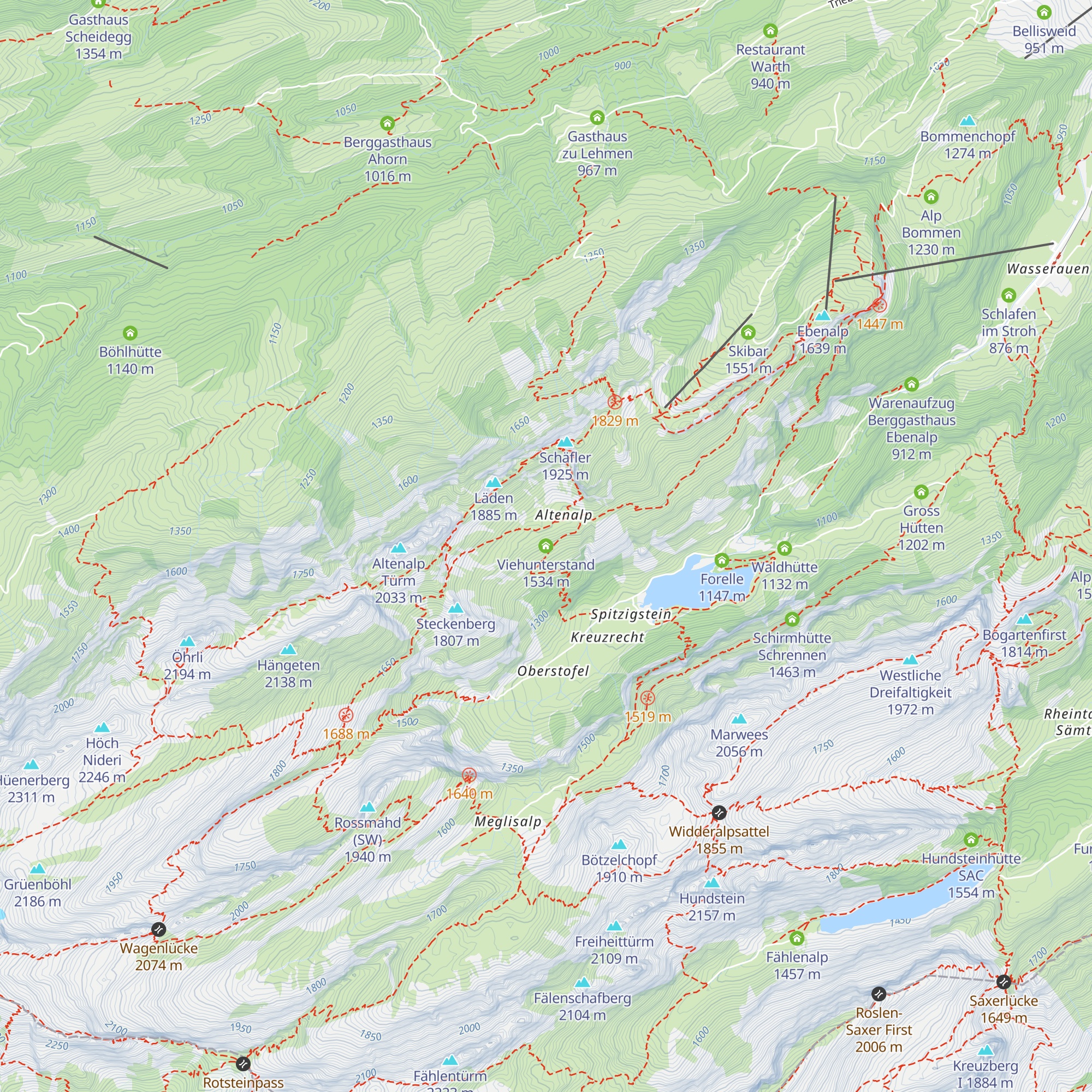 Viehunterstand map