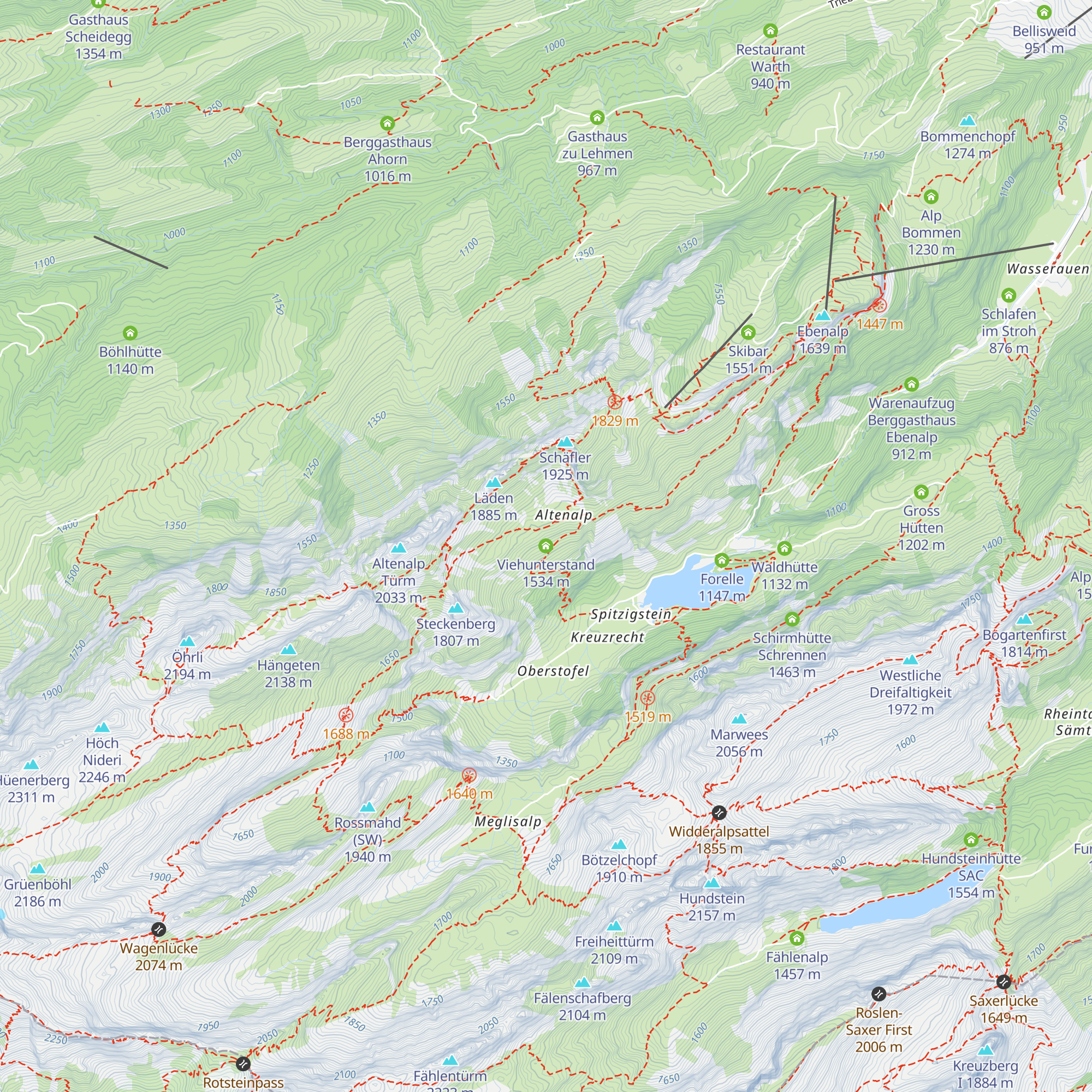 Viehunterstand map