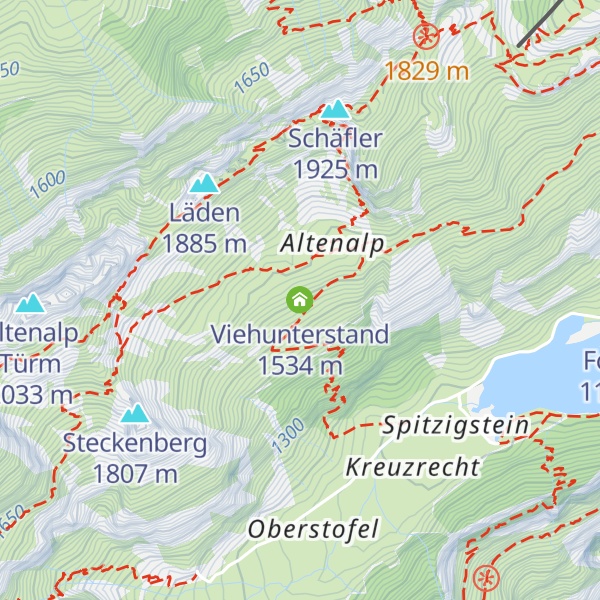 Map of Viehunterstand