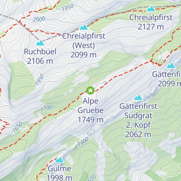 Map of Alpe Gruebe
