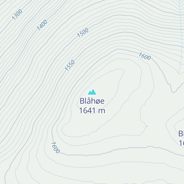 Map of Blåhøe