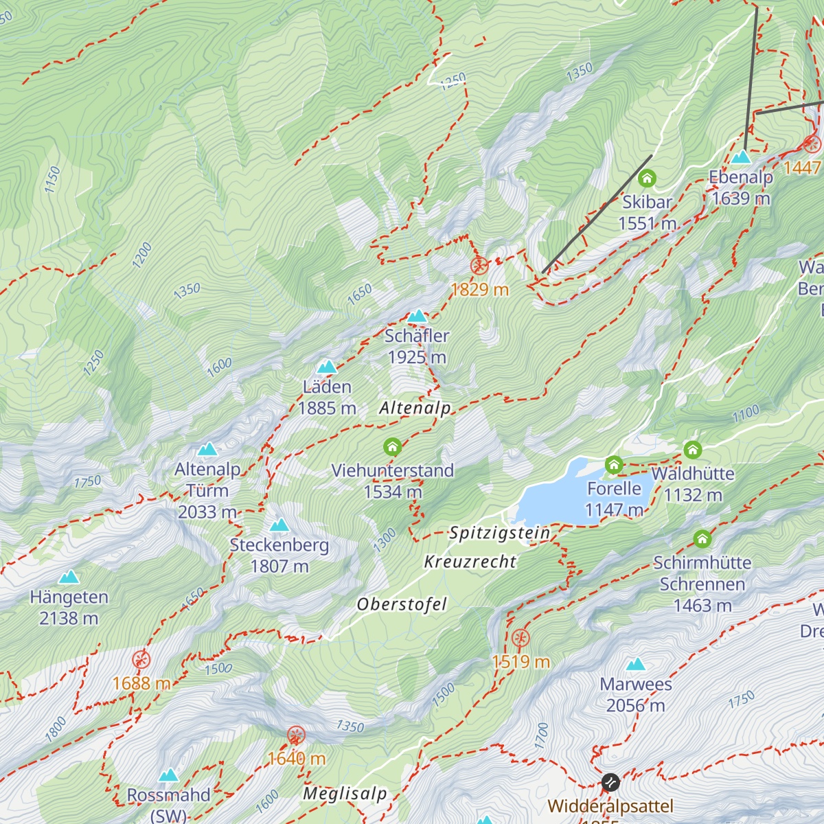 Alp Altenalp map