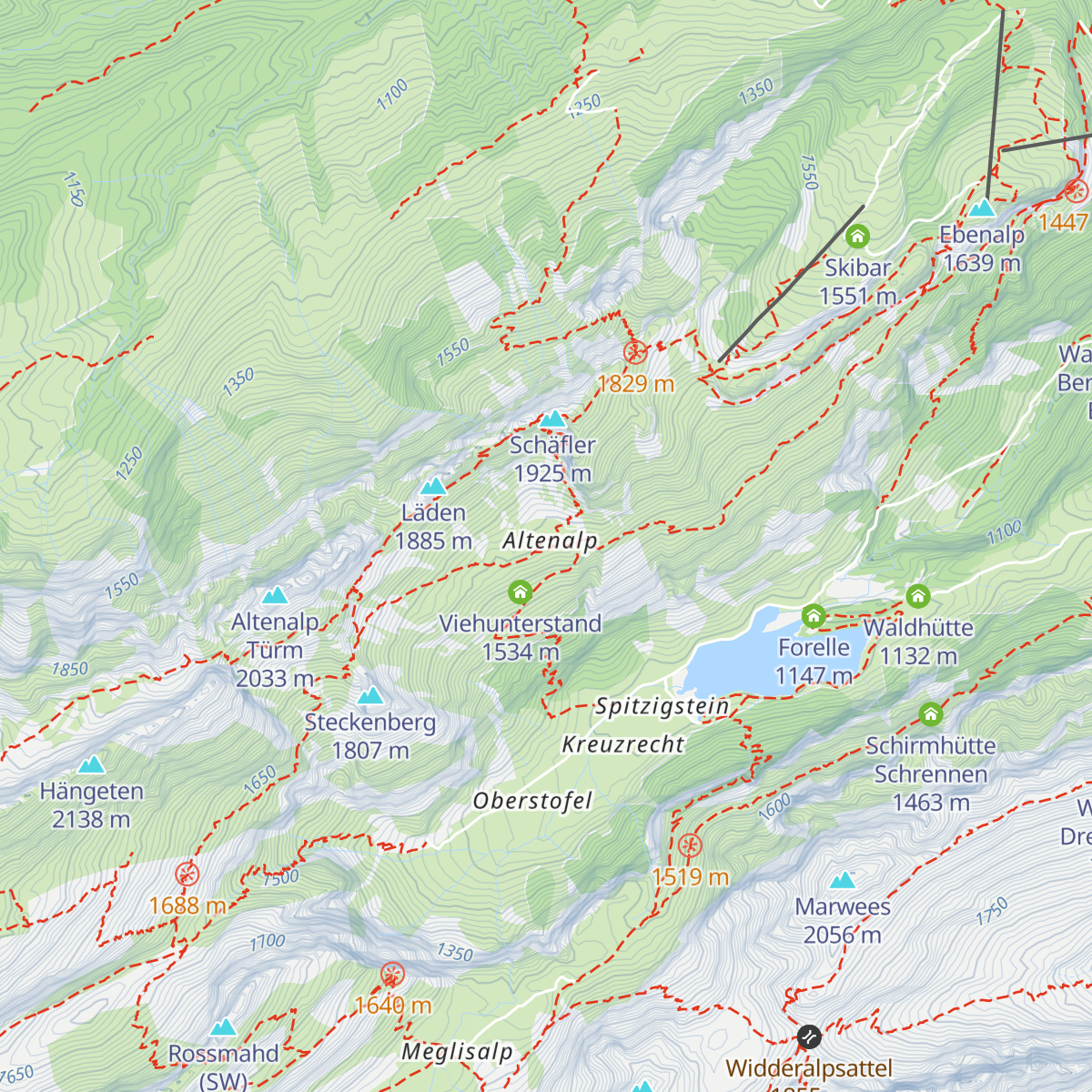 Alp Altenalp map