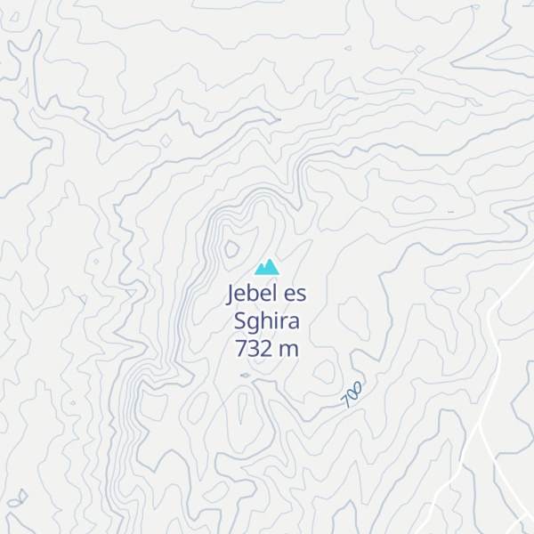 Map of Jebel es Sghira