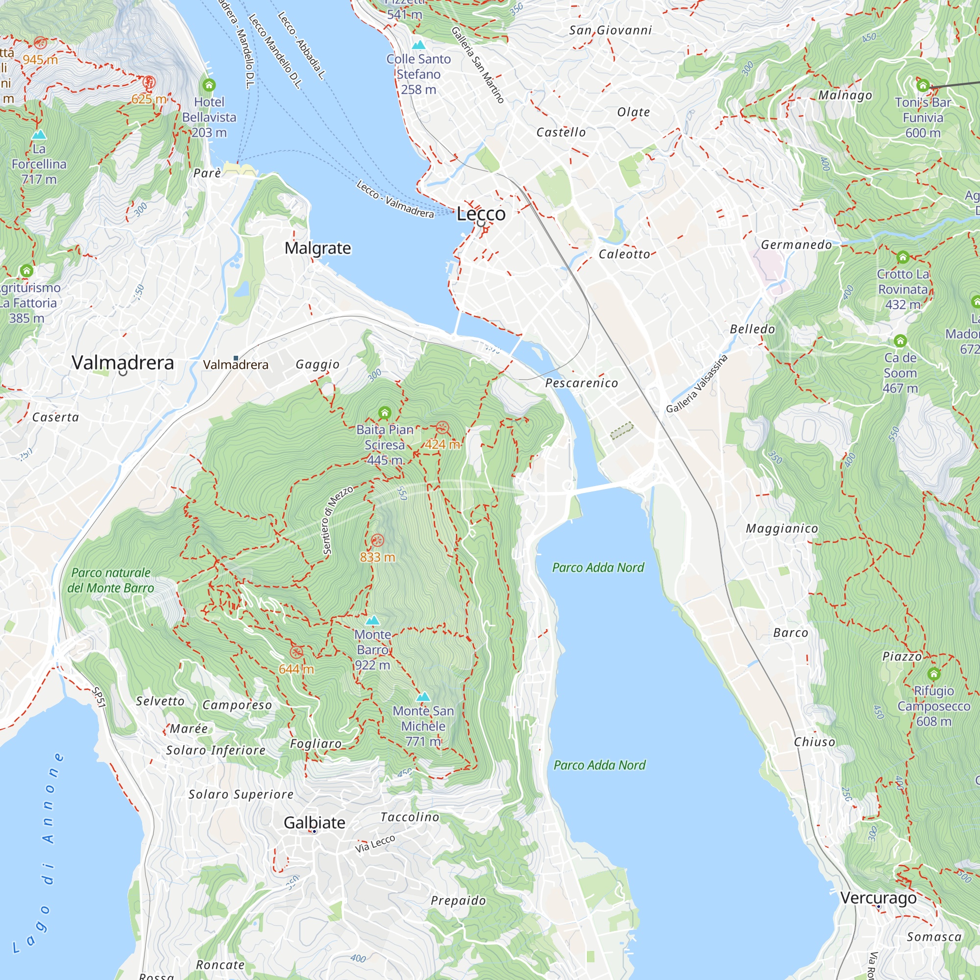 Baita Pescate map