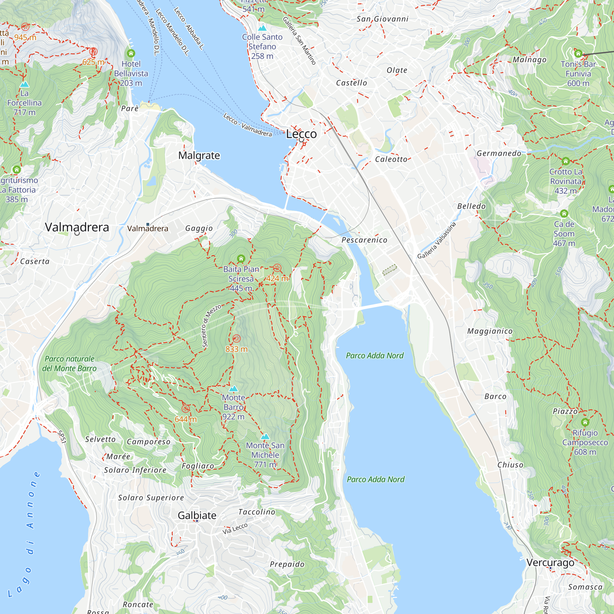 Baita Pescate map