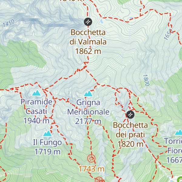 Map of Bivacco Ferrario