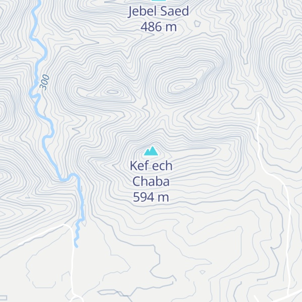 Map of Kef ech Chaba