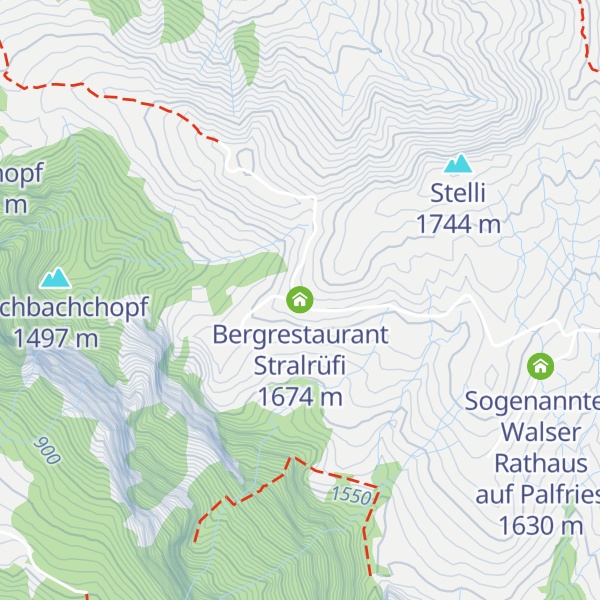 Map of Bergrestaurant Stralrüfi