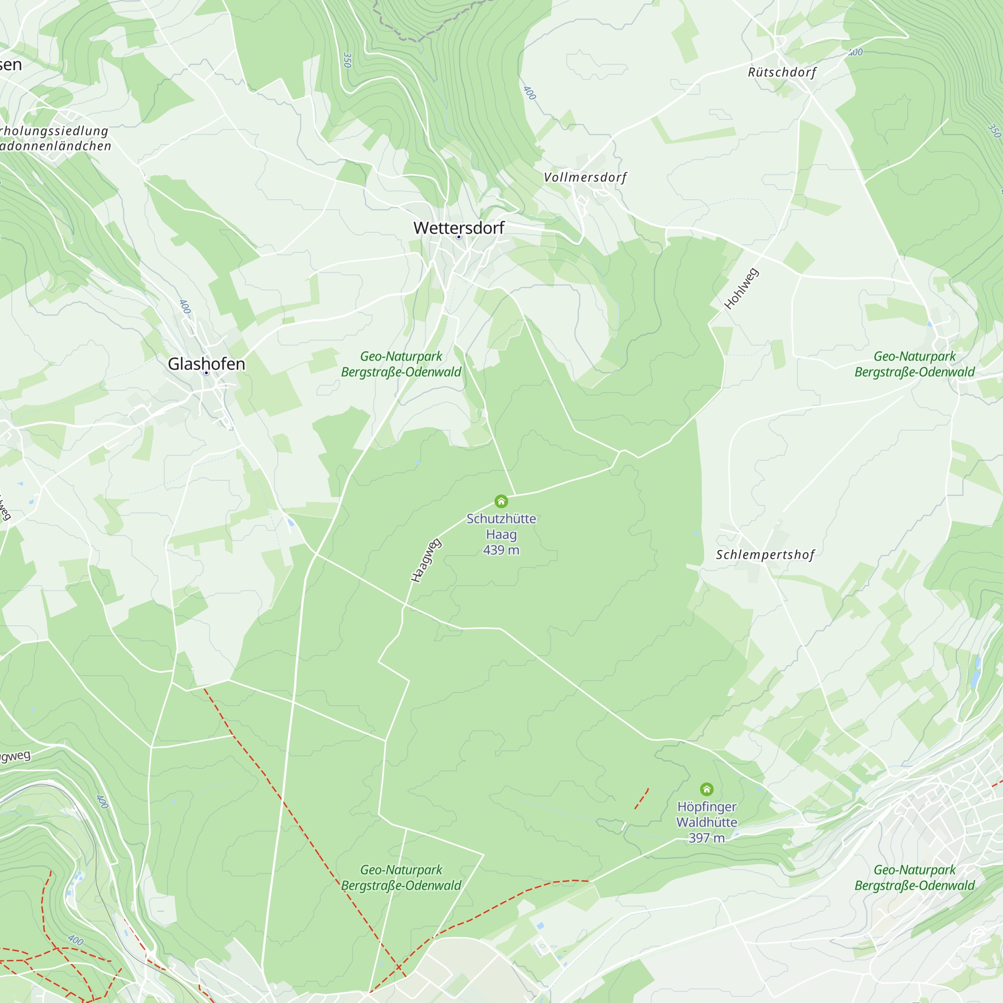 Schutzhütte Haag map