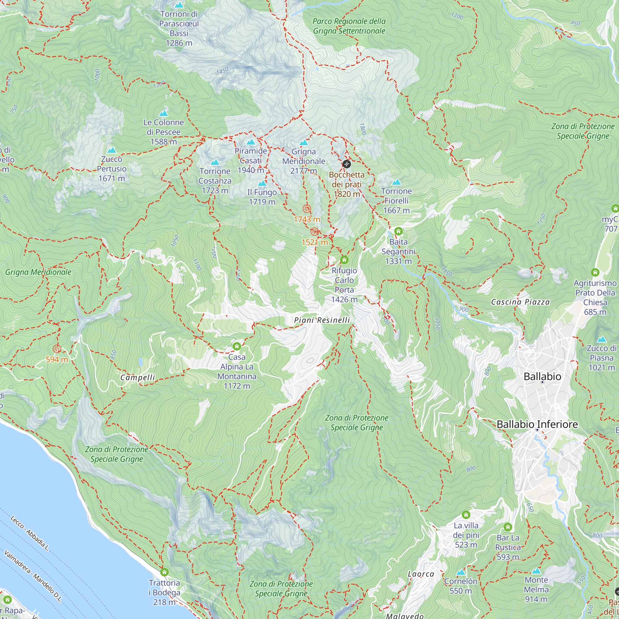 La Baita map