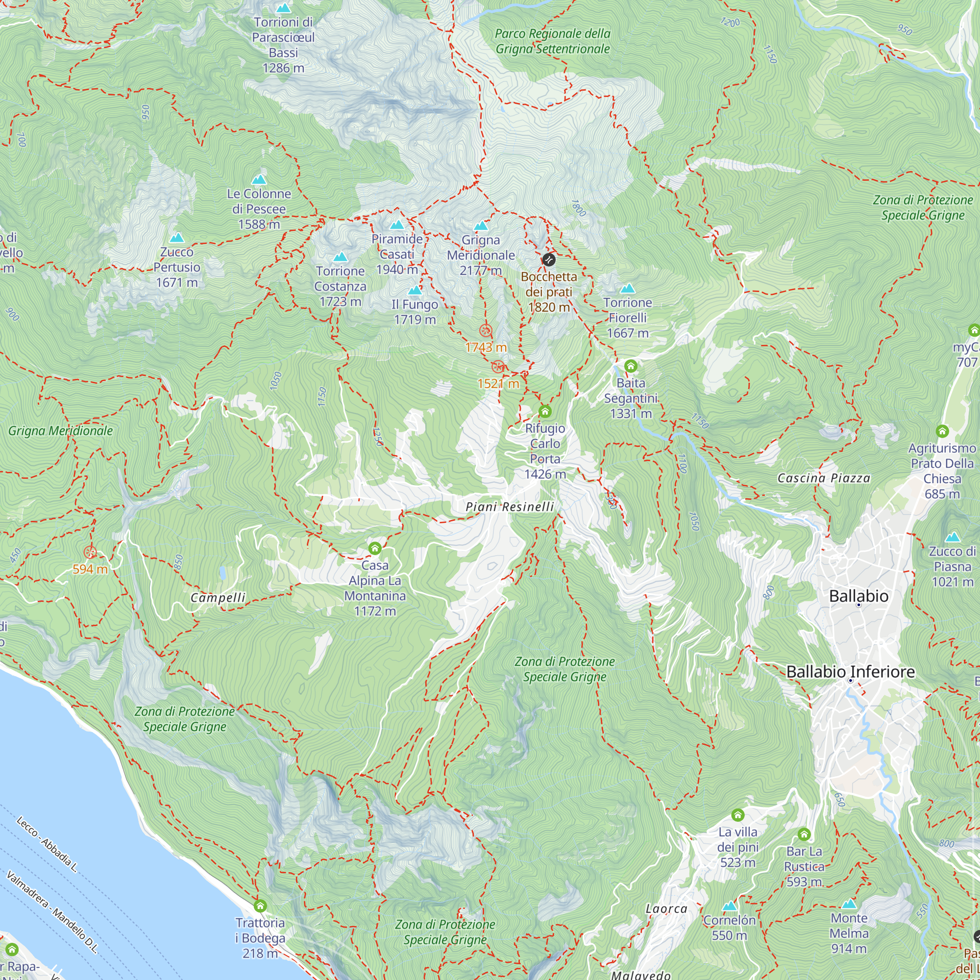 La Baita map