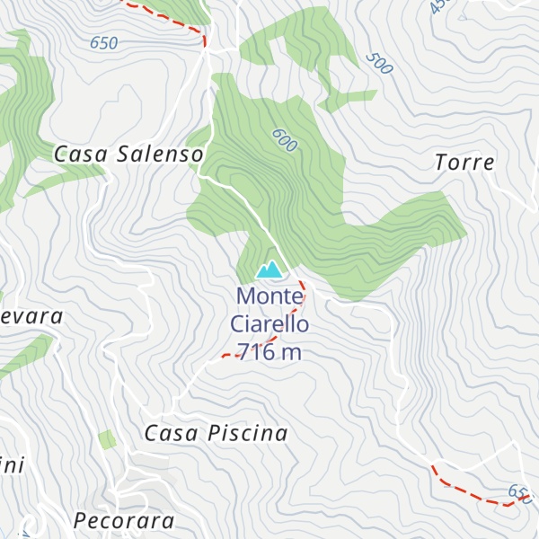 Map of Monte Ciarello