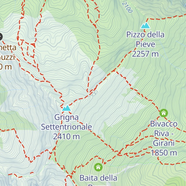 Map of Sasso di Grigna