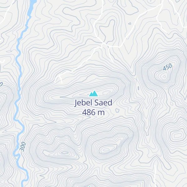 Map of Jebel Saed