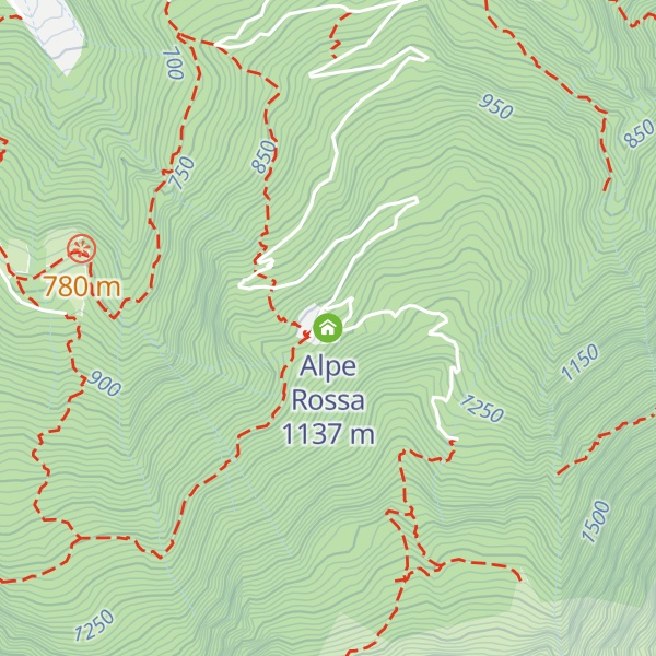 Map of Alpe Rossa
