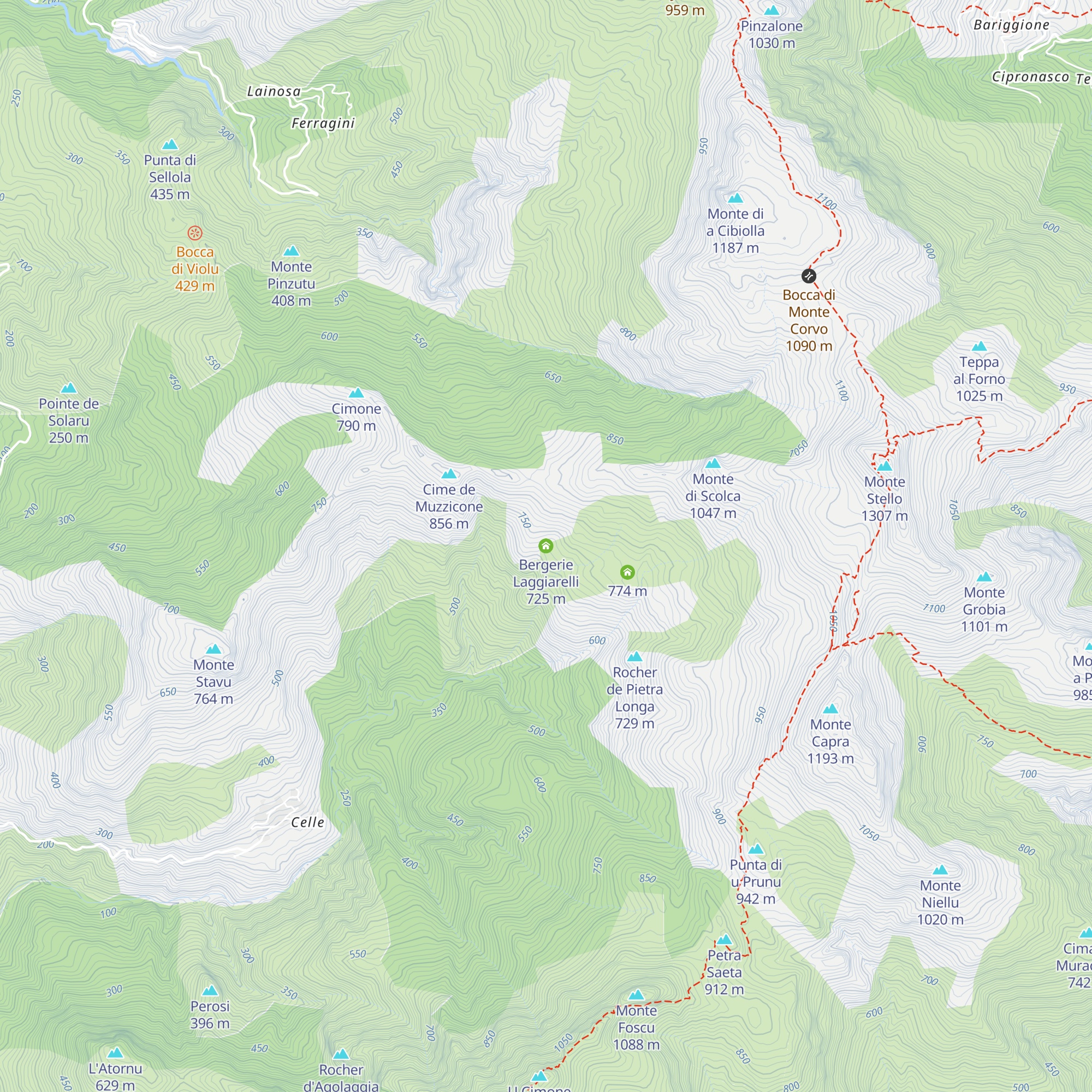 Bergerie Laggiarelli map