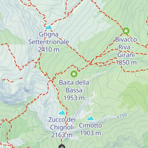 Map of Baita della Bassa