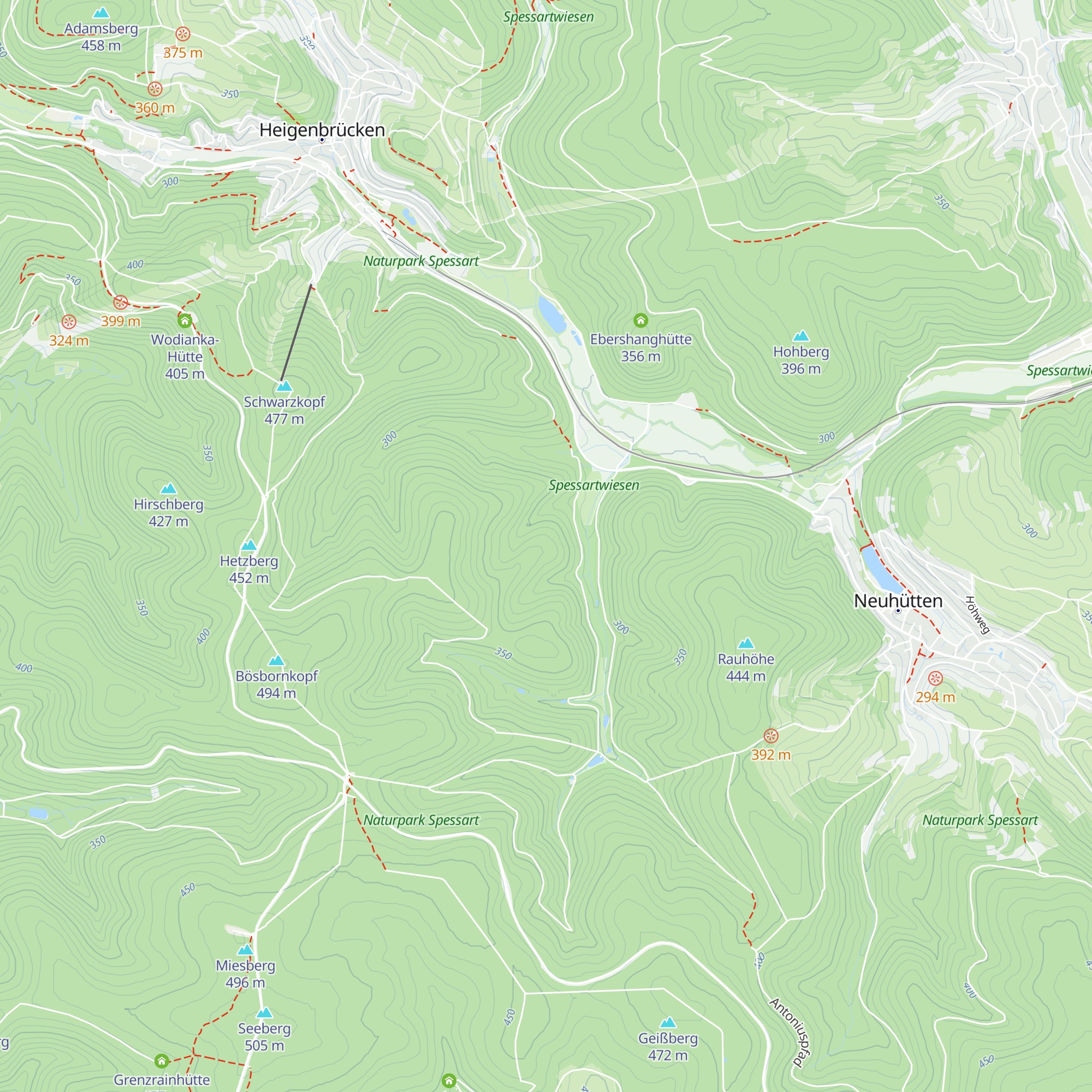 Vordallehütte map
