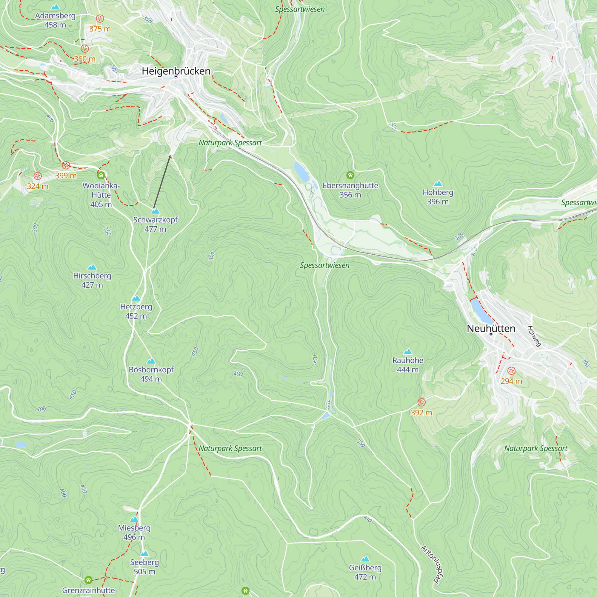 Vordallehütte map