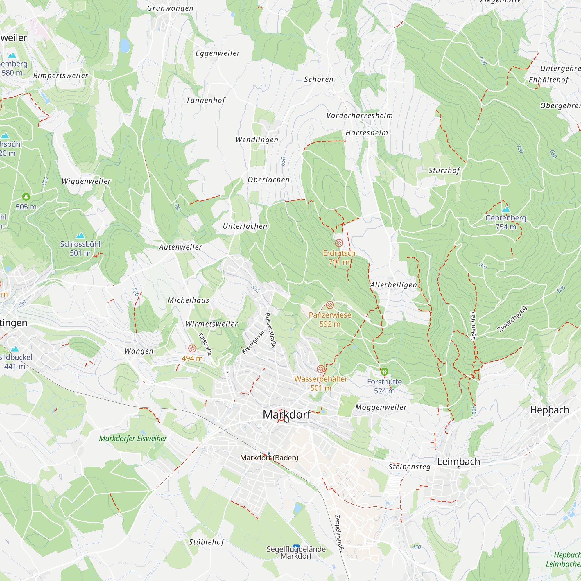 Turnerhütte TV Markdorf map