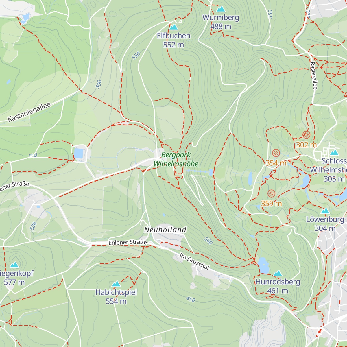 Bauhütte map