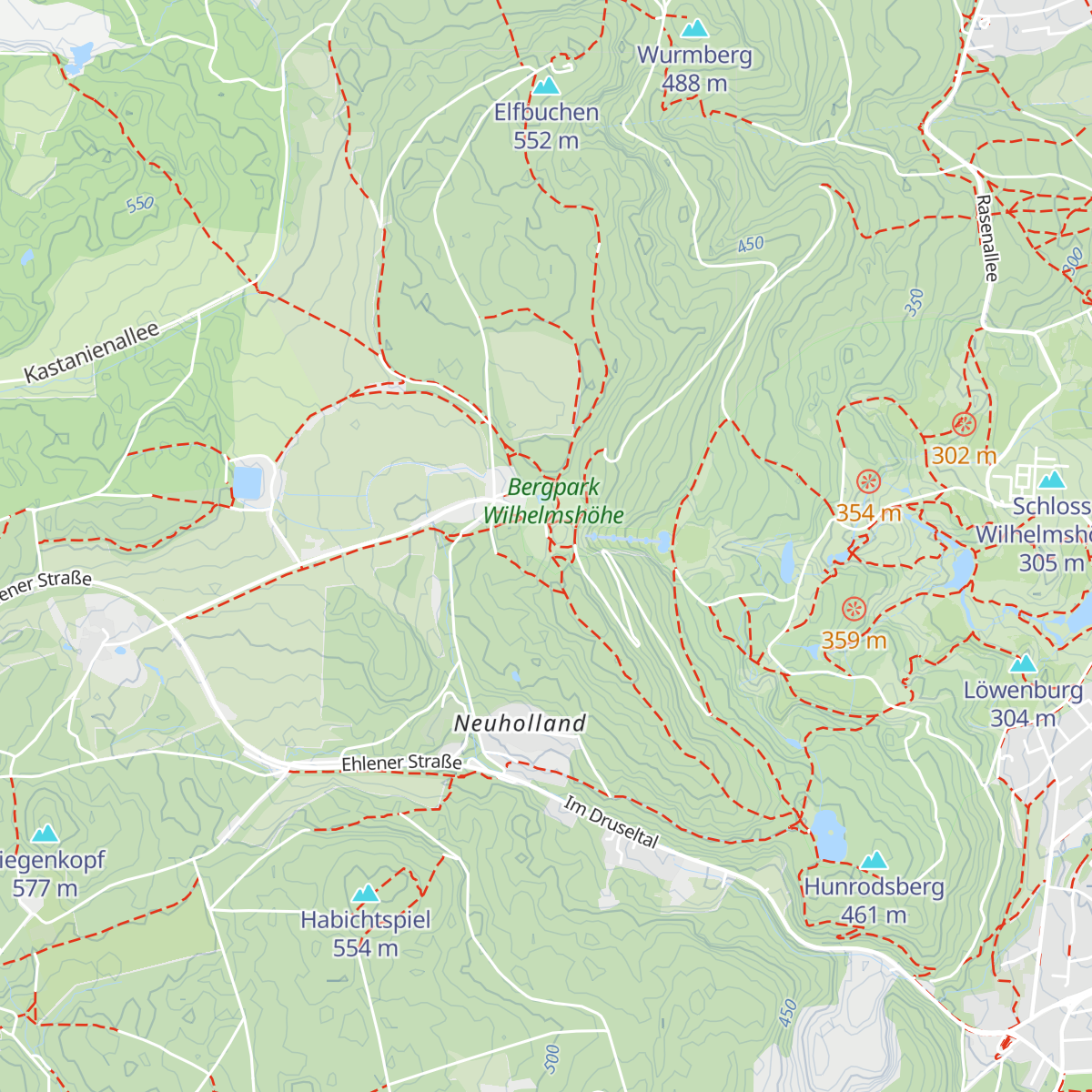 Bauhütte map