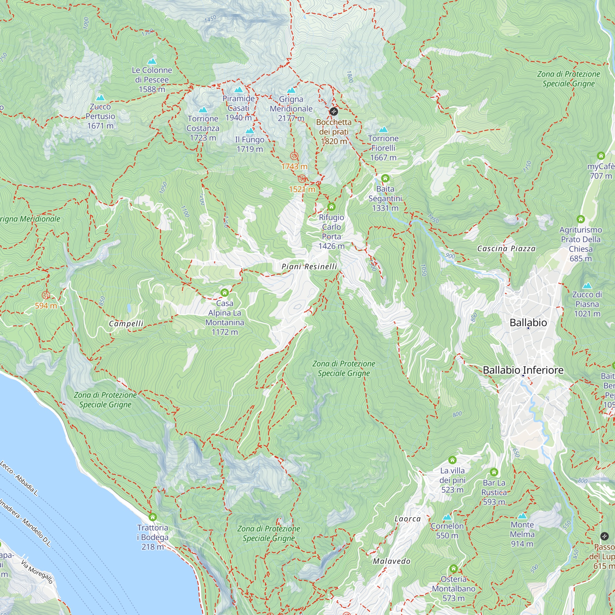 Rifugio Rocca Locatelli map