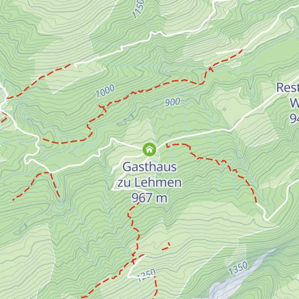 Map of Gasthaus zu Lehmen