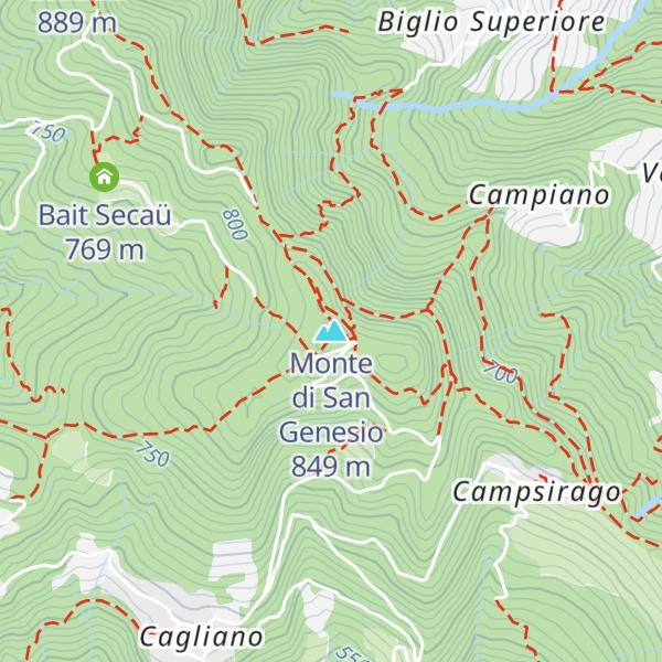 Map of Monte di San Genesio