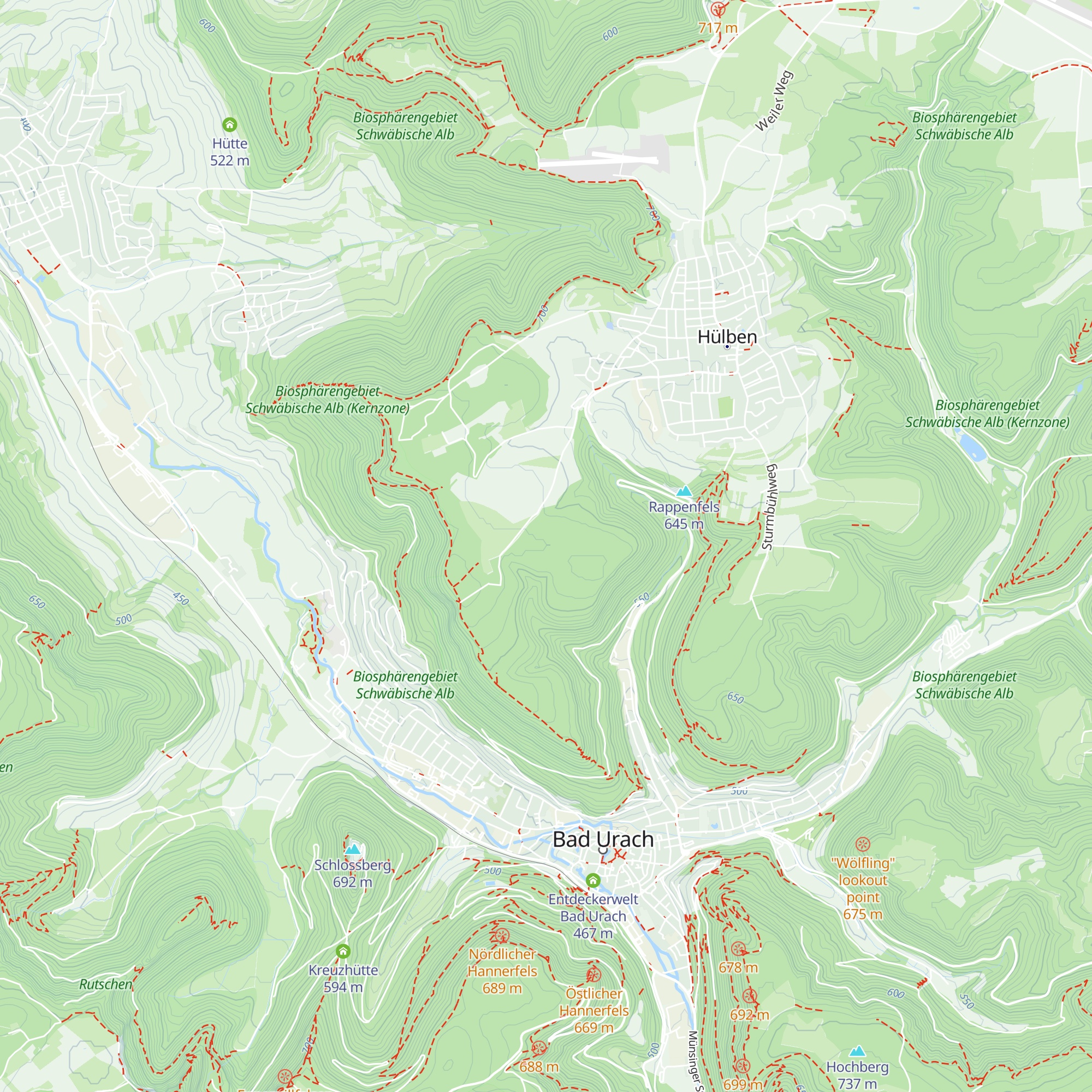 Rutschenebene-Hütte map