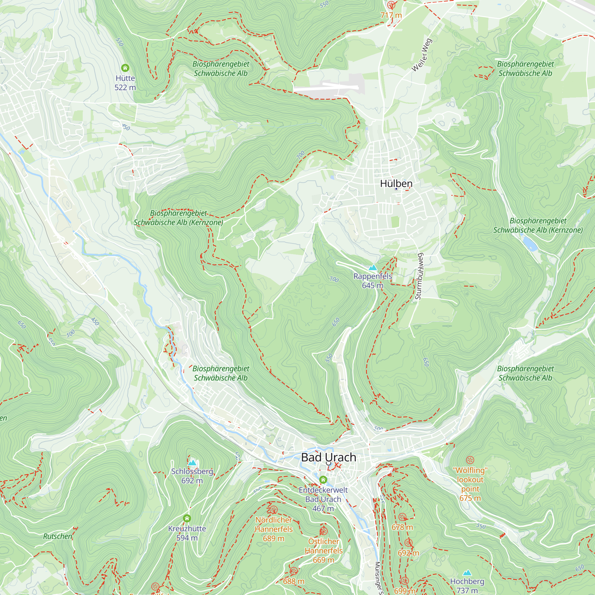 Rutschenebene-Hütte map