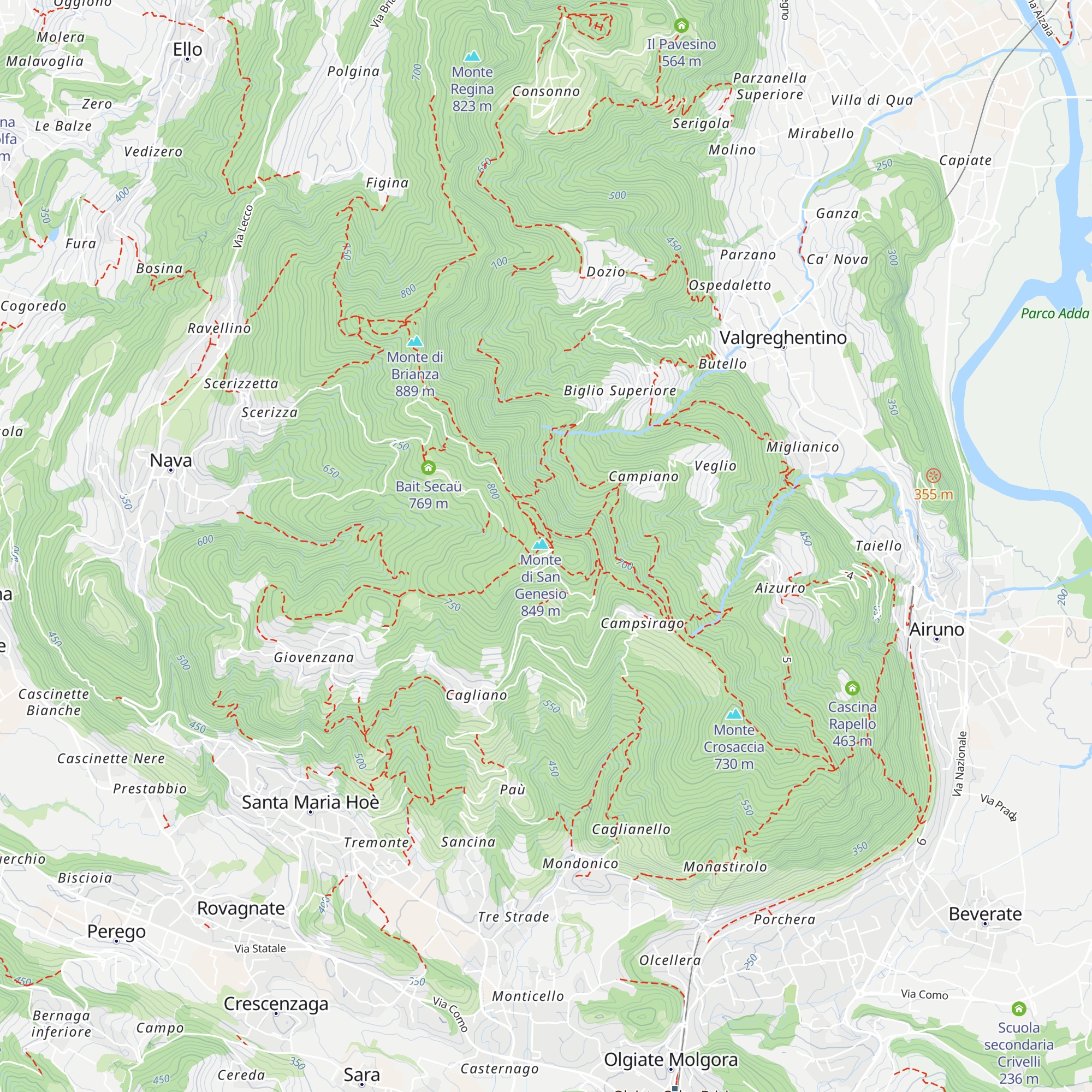 Ristoro Alpino map