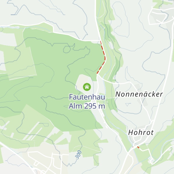 Map of Fautenhau Alm